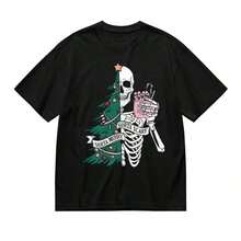 Camiseta Divertida de Anime de Manga Corta para Mujer, Cuello Redondo, Holgada, Casual, Multifuncional, con Estampado de Texto Japonés, para Primavera/Verano Adecuado como regalo. playera de - Negro 2 - Ver 7