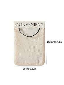 1 pièce Sac à ordures ménagères, sac de rangement en plastique grande capacité, sac de rangement pour ordures de cuisine monté au mur, organisateur de sac, sac de rangement, sac de rangement suspendu en maille pour aliments et fruits de cuisine, accessoire de rangement de sac à ordures de cuisine, sac en maille à bandes , sac réutilisable - Multicolore - Voir 13
