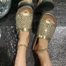 Women Flip-Flops - Silver - View 4