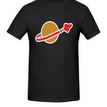 Camiseta de manga corta y cuello redondo para mujer, versátil y elegante, con un estampado minimalista retro de Harajuku, adecuada para todas las estaciones. - Negro - Ver 2