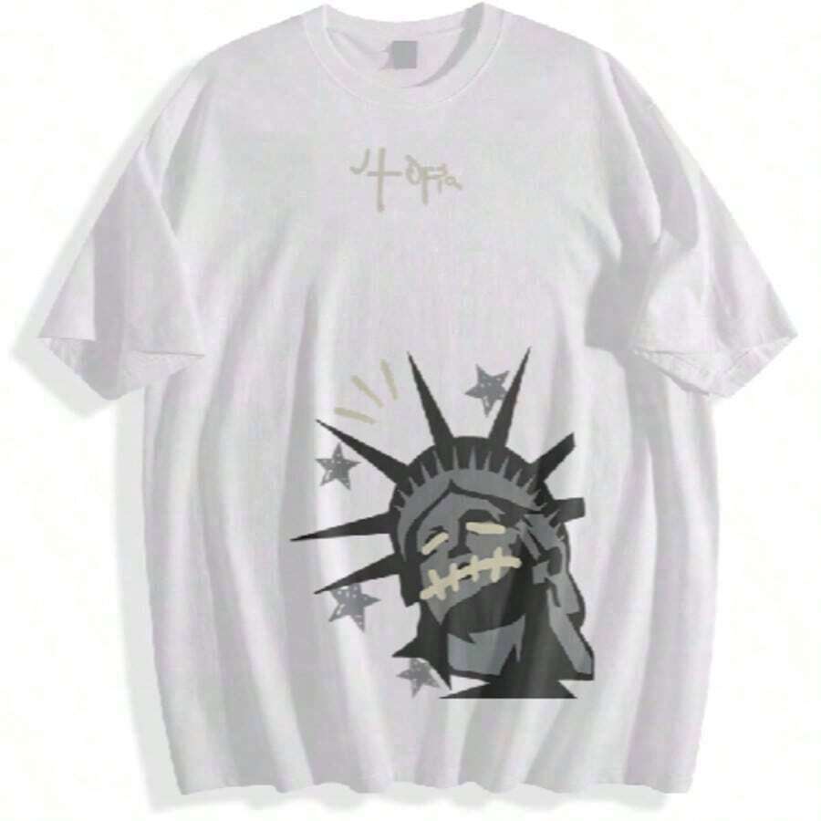 High-End Utopia T-Shirt For Men - White - View 1