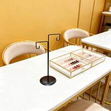 1 pieza Soporte desmontable para exhibir esmalte de uñas, Tarjeta de color transparente para esmalte de uñas, Estante metálico de exhibición, Soporte acrílico para tarjeta de color de pegatinas para uñas, Adecuado para salones de uñas - Multicolor - Ver 11