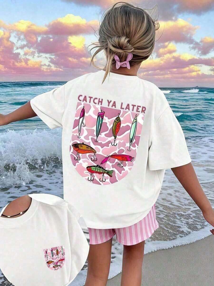 Playera PersonalizadagráficocasualjuvenilCamisetadealgodón]TweedChicaRopaparaniñas-Camisetacasualimpresodemangacortaconcuelloredondo-Primavera,veranoyotoño-Camisetademangacortaparaestudiantesyniñospequeños-Perfectaparajugarysalidascasuales,estadivertidaycoloridocamisetainspirarálaimaginacióndecada unoniño. Un Gran Regalo de Ropa para Niños. -Camiseta Unisex de Manga Corta y Cuello Redondo de Algodón Suelto Estilo Vintage Urbano - Blanco - Ver 1