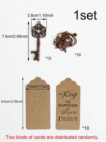 8pcs-Rose Gold/Red Copper/ Gold Bottle Opener,Wedding Favors Vintage Skeleton Key Bottle Opener,Key Bottle Openers With Escort Tag Cards And Key Chains Wedding Gifts For Guest - View 16