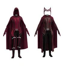 Stage Dance Wear - Red Print + Cape + Headgear - View 2