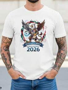 Camiseta de Fútbol Mundial 2026, Camiseta de Canadá, México, EE. UU., Regalo para Fanáticos del Fútbol, Camiseta para Fanáticos del Fútbol, Camiseta de Fútbol 2026, Camiseta Deportiva para Fanáticos - Negro - Ver 1