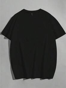 1 camiseta de manga corta para hombre de talla grande, adecuada para uso diario, con estampados de cartas de juego y retratos, ligera, ideal para el verano. - Negro - Ver 7