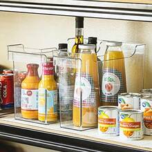 Sorbus Roll Out Bottle Organization Bins - 2 Sizes Pantry Under Sink Organizer with Wheels and Handles - Clear Plastic Organizing Containers for Cleaning Supplies - Kitchen Cabinet Laundry Room Storage - Por supuesto - Ver 5