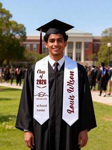 1pc Customized Graduation , Can Customize Photo And Name, Personalized 2026 Graduation , Suitable For Graduation Gown, Graduation Ceremony, Graduation Decoration, Graduation Gift, Graduation Souvenir, Graduation Ornament, Customizable Item, Best Decoration For Graduation Party - Multicolor - View 2