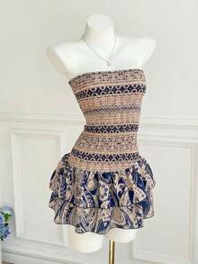 Women Midi Dresses - Navy Blue - View 3