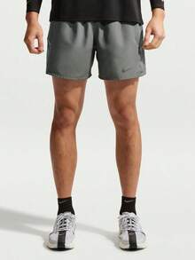 Pantalones cortos de running Nike Miler Dri-FIT 2-en-1 para hombre de secado rápido con forro IF2045-084 - Gris - Ver 1
