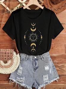 Women's Plus Size Casual T-Shirt With A Vintage-Style "I'M NOT RUDE" Graphic Print, Short Sleeves, Crew Neck, Comfortable And Suitable For Everyday Wear, Vacations And Outdoor Activities. 100% Cotton - 2 - 查看 1