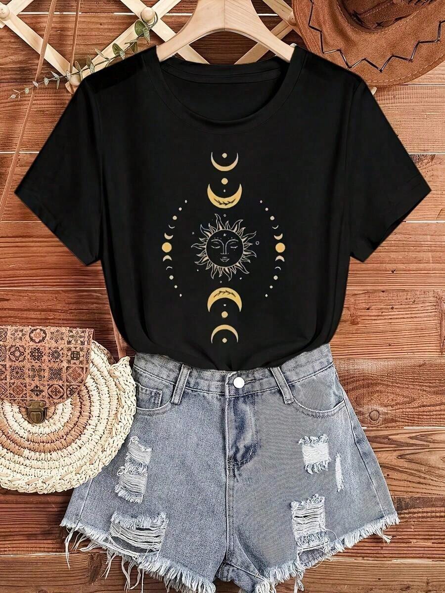 Women's Plus Size Casual T-Shirt With A Vintage-Style "I'M NOT RUDE" Graphic Print, Short Sleeves, Crew Neck, Comfortable And Suitable For Everyday Wear, Vacations And Outdoor Activities. 100% Cotton - 2 - 查看 1