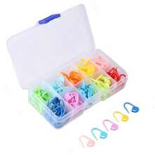 10/120pcs/Box Crochet Stitch Markers With Storage Box, Colorful Locking Knitting Markers, Sewing Tools For Knitting, Crochet And Handmade (10 Random Colors) - A - View 2