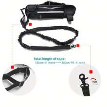 Outdoor Sports Waist Bag With Retractable Dog Leash, Portable Waist Pack For Hiking, Running - Multicolor - View 2