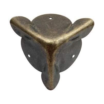 1pc Triple Bread Corner, Cabinet Corner Protector, Furniture Corner Protector, Hardware Corner Code, Antique Corner Protector, Wooden Box Corner Protector, Furniture Copper Foot Pad Accessories