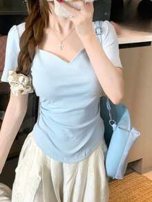 Women Tops - Yellow - View 2