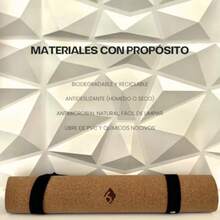 Tapete de Yoga de Corcho 6XEED® Mindful Mat + Correa Mindful Strap 2.0 Antideslizante, Ecológico, Alta Estabilidad y Colección Lujo Consciente - Aumento matutino - Ver 4