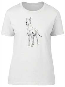 Increíble Camiseta con Dibujo de Perro Dogue Alemán para Mujer -Imagen de Shutterstock, Talla Grande para Mujer - Blanco - Ver 4