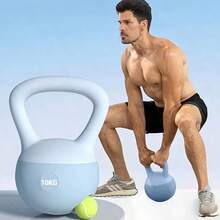 5/6/8/10kg Rubber Dumbbells And Kettlebells With Non-Slip Grip And Reinforced Handle. Set Includes Protective Gear Or Waist Bag. Multiple Colors And Sizes Available, Perfect For Home And Gym Strength Training. - Multi-color Random - View 5