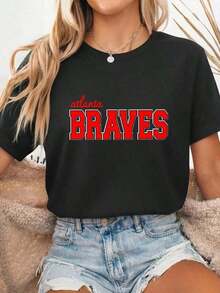 1 Piece Atlanta Sweatshirt, Vintage Braves Baseball T-Shirt, Retro Sports T-Shirt, Unisex Game Day Fan Gift (2)-2180g 100% Cotton - 2 - 查看 6