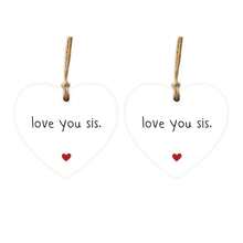 1/2pcs 2d Flat Decorative Hanging Ornaments, Acrylic Heart-Shaped Ornaments, Decorative Hanging Ornaments, Christmas Ornaments For Sisters, "I Love You" Souvenirs, Home Decorations - White - View 8