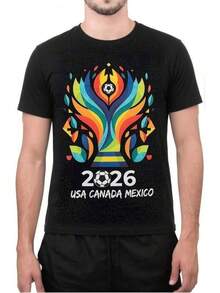 Estética académicaEstética académicaWorld Cup 2026 Shirt Men USA Canada Mexico Soccer Fan Tee Graphic Shirt Casual,Retro Y2K,Camisetas de apoyo al Mundial,Dulce niña,Camisa de manga corta para hombre,Camiseta de mujer de algodón,Camisetas con estampados de dibujos animados tremendamente populares,camisetas infantiles,Retro Y2K,Camisetas de apoyo al Mundial,Dulce niña,Camisa de manga corta para hombre,Camiseta de mujer de algodón,Camisetas con estampados de dibujos animados tremendamente populares,camisetas infantiles - Negro - Ver 1