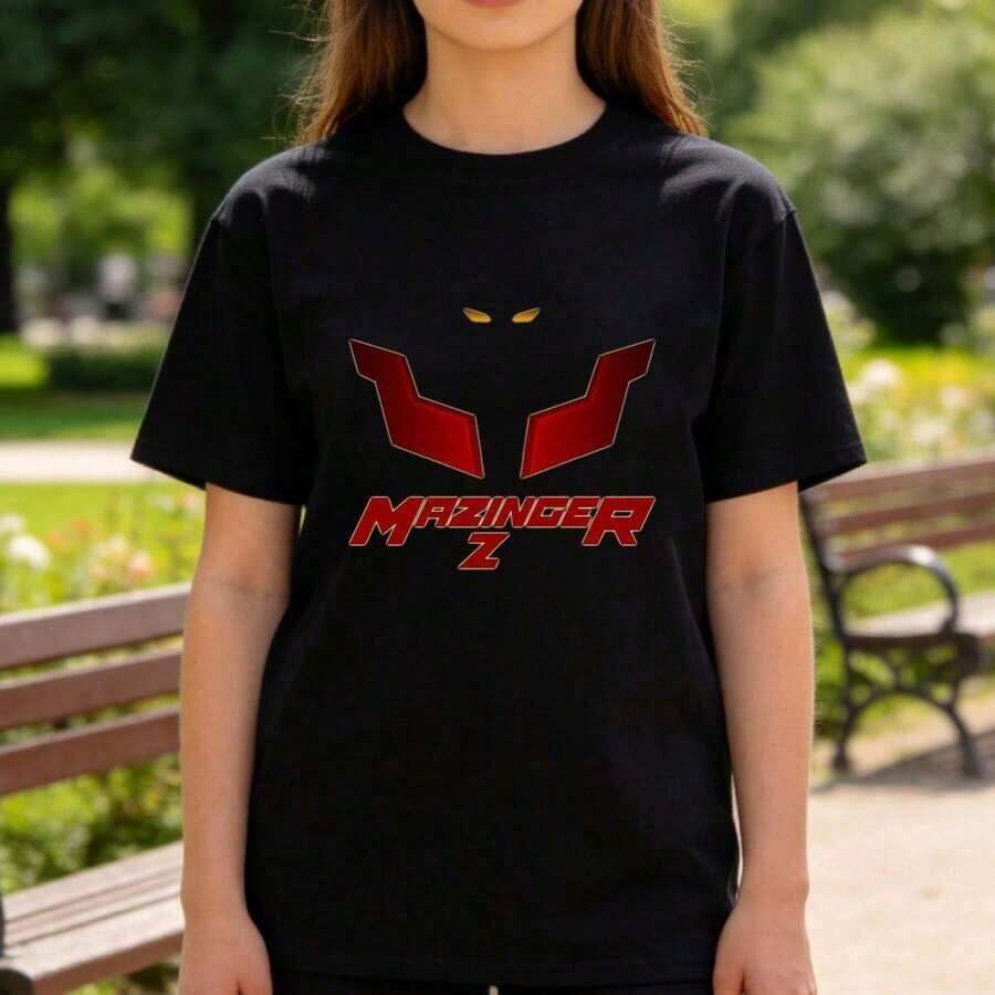 Camiseta Blanca con Estampado de Chica Anime Linda para Mujer, Estilo Casual de Moda, Camiseta Gráfica de Estilo Urbano | Diseño exquisito | Suelto y cómodo | Fácil de combinar | - Negro 5 - Ver 1