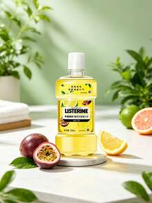 listerine 250ml/8.45 Fl Oz Alcohol-Free Grapefruit Passionfruit Mouthwash, Fresh Fruity Flavor, Gentle On Oral Cavity, Kills 99% Oral Bacteria, Combats Bad Breath And Plaque, Enriched With Essential Oils, For Daily Use, Holiday & Mother's Day Gift - Passion Fruit - View 6