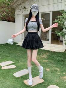 Women Skirts - Black - View 4