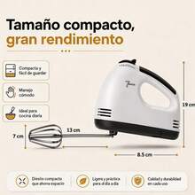 Torstellar Batidora De Mano Con 7 Velocidades, Batidora Amasadora Para Repostería Con 2 Varillas , Diseño Compacto, Portátil Y Ligero, Ideal Para Repostería, Mezclar Masa, Preparación De Alimentos, Batir Claras, Montar Nata, Hacer Pan Y Masas Pesadas, Uso Doméstico Y Cocina Diaria, Regalo Perfecto Para Amantes De La Cocina - Ver 9