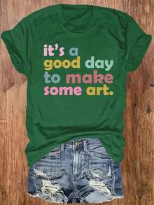 Women's T-Shirt For Spring And Summer - 白色 - 查看 6