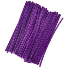 Set Of Rotating Rod Pieces, DIY Materials, Children's Toys, Plush Rods, Rotating Rods, Chenille Flower Stems, Creative Strips, Handmade Educational Materials. - Purple - View 12