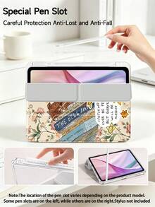 卡通猫花拼贴图案保护套，兼容 iPad Air 8(M4)2026(11 英寸)、Air 4/5 10.9 英寸、7/8/9 代 10.2 英寸，内置笔槽，兼容三星 Tab S6 10.4 英寸，兼容 Kindle 第 11 代 (2022/2024)、Kindle Clara 2E、Clara Colour、Clara BW (6 英寸) 和 Libra Colour (7 英寸)，可爱少女风时尚设计，平板电脑桌面装饰，生日和节日礼物。 - 彩色 - 查看 4