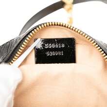 Authenticated Gucci PRE-OWNED Mini Suede Ophidia Round Crossbody Bag - màu đen - Xem 3