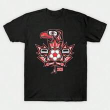Camiseta con Diseño de la Selección de Fútbol "Indigenous Eagle Canada 2026" - Negro - Ver 6