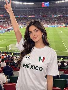 2026 Playera de Fútbol Mujer México Bandera - Ropa para Aficionados al Fútbol Mexicano - Verde-2 - Ver 8