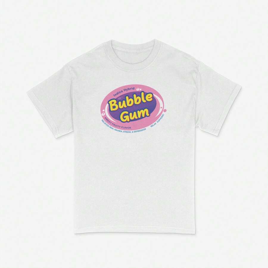 Camiseta con estampado de chicle - Blanco - Ver 1