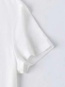 Feliz 5 de Mayo, Fiesta Mexicana: Blusa Elegante de Manga Corta para Damas, Material de Alta Calidad Seleccionado, Combinando Comodidad y Moda para un Esencial de Viaje. - Blanco - Ver 4