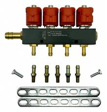 Vmingo Injector Rail Nozzle LP Gas Natural CNG 3ohm 4 Cylinders - A - View 8