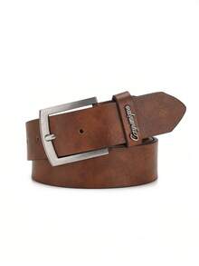1pc Unisex Business Buckle PU Leather Belt, Suitable For Workplace Or Gift - BH1102 - View 3