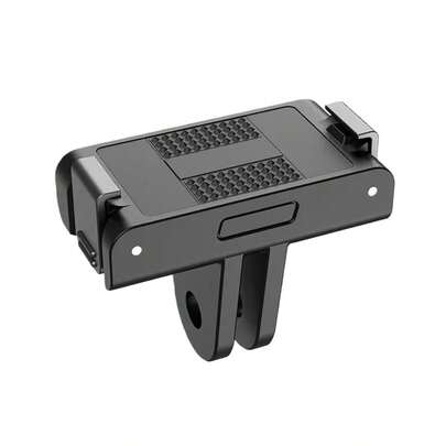 Adaptador de montaje de liberación rápida magnética, compatible con Osmo Action 4/3 - Accesorio de expansión de base de liberación rápida ABS, equipado con diseño de doble garra para una fijación segura de la cámara, sin componentes electrónicos ni placa principal requeridos