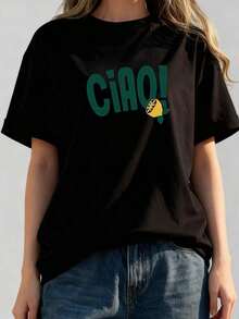 1 pieza de camiseta gráfica vintage para mujer de 1968 - Camiseta suave y elástica para uso diario en verde oliva, camisa casual para todas las estaciones, para ocasiones cotidianas y especiales, tallas S-XXL (tallas extendidas disponibles) - Estilo retro de los años 60, 180g, 100% algodón. - Negro 3 - Ver 2