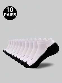 1/5/10/20 Pairs Unisex Casual & Sports Socks, Suitable For Daily, Home, And Outdoor Wear - Multicolor - View 29