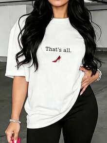Camiseta "That's All", Camiseta "El diablo viste de ", Camiseta unisex de manga corta,Embalaje individual - Blanco - Ver 7