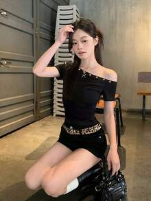 Women Tops - Black - View 3