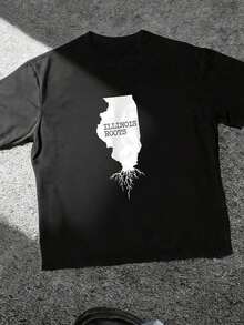 1 camiseta Illinois Roots, regalo con mapa del estado, camiseta de Illinois, 180g, 100% algodón - Blanco 1 - Ver 10