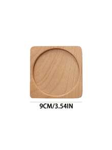 1 buah/4 buah Tatakan Gelas Kayu Walnut Ukir Kustom, Tatakan Gelas Persegi dengan Teks/Nama/Tanggal yang Dipersonalisasi, Tatakan Minuman Kayu Tahan Panas untuk Mug Kopi dan Teh, Dekorasi Meja Bergaya Pedesaan, Ideal untuk Hadiah Pernikahan/Ulang Tahun/Hari Jadi - Beraneka warna - View 5