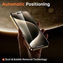 3pcs Clear Tempered Glass Screen Protector, Compatible With Apple 17 Series, Glossy Finish, 9H Hardness, Scratch-Resistant, Bubble-Free Installation, Compatible With Phone Cases, Suitable For 11/12/13/14/15/16 Full Series - Clear - View 6