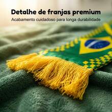 Brazilian Fan Scarf For Men And Women, Vibrant Colors, Lightweight And Portable, Perfect For World Cup And Fan Gatherings - Green - View 7